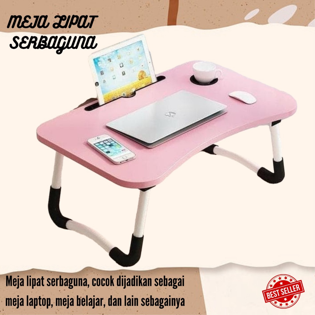 [TERLARIS] MEJA LIPAT BELAJAR MEJA LAPTOP MEJA KOMPUTER BUKU ANAK SEKOLAH SERBAGUNA PORTABLE