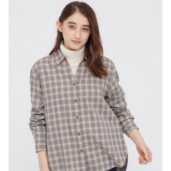 UNIQLO Women Light  Flannel Long Sleeves Shirt