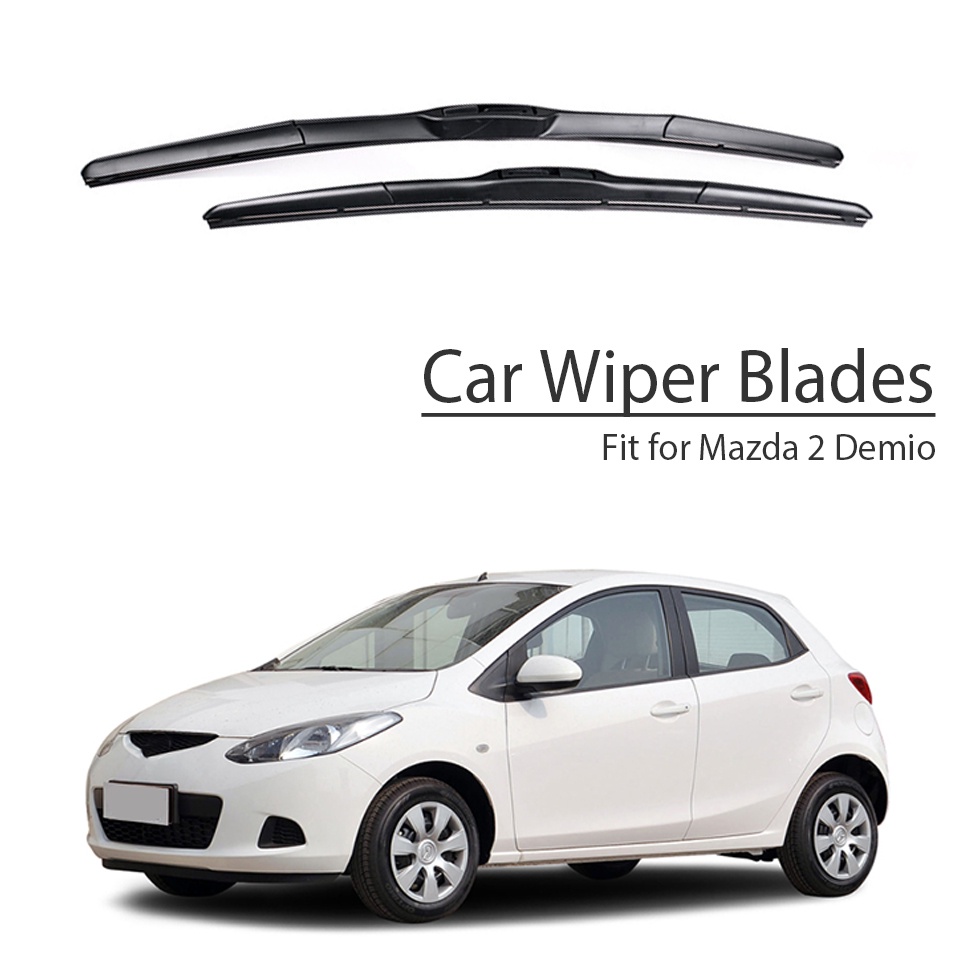 1 Set Karet Wiper Kaca Depan Mobil Untuk Mazda 2 Demio DY DE DJ 2017 2016-2002