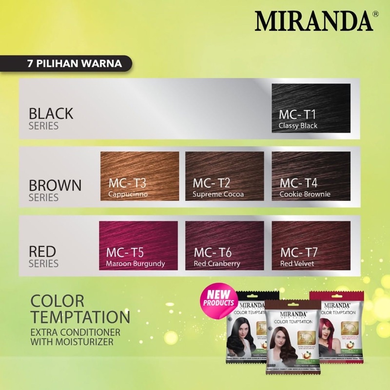 MIRANDA HAIR COLOR TEMPTATION SACHET