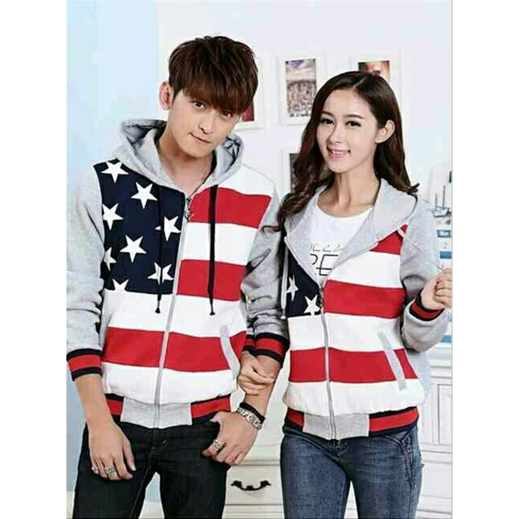 G CP JAKET FIVESTAR jaket couple pasangan kembaran pria wanita cewek cowok bagus murah dapat Limited