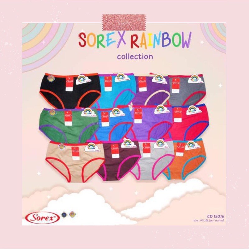 CD CELANA DALAM SOREX 15016 RAINBOW MURAH