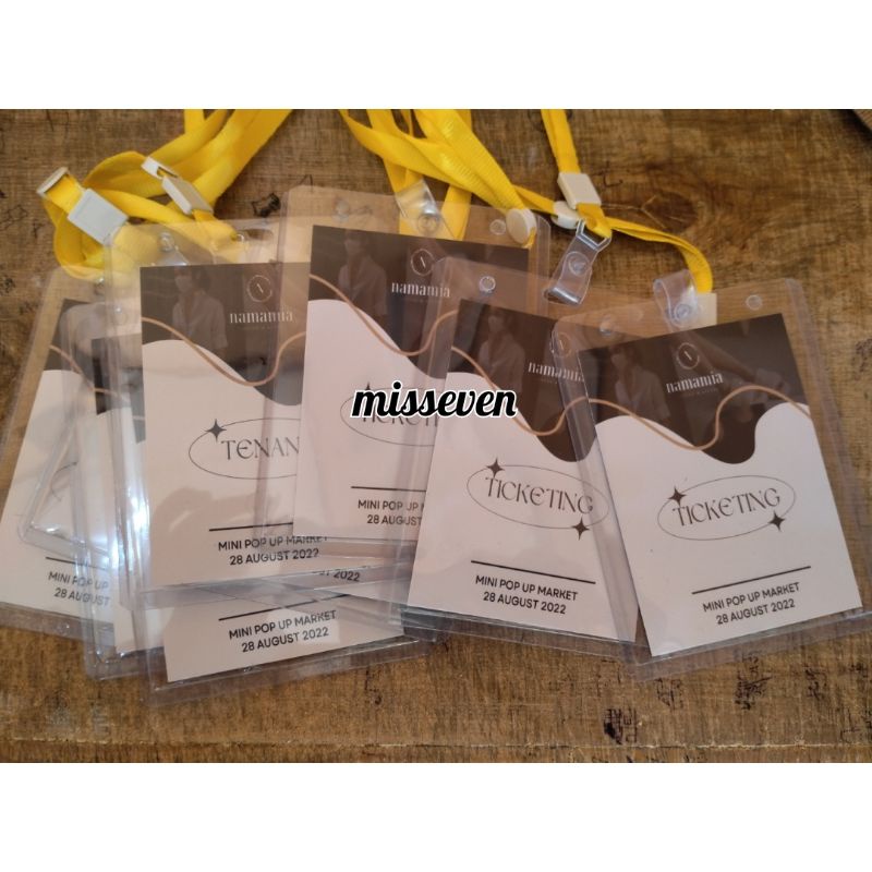 

Nametag Id Card Set Panitia Siswa Manasik Event Kantor