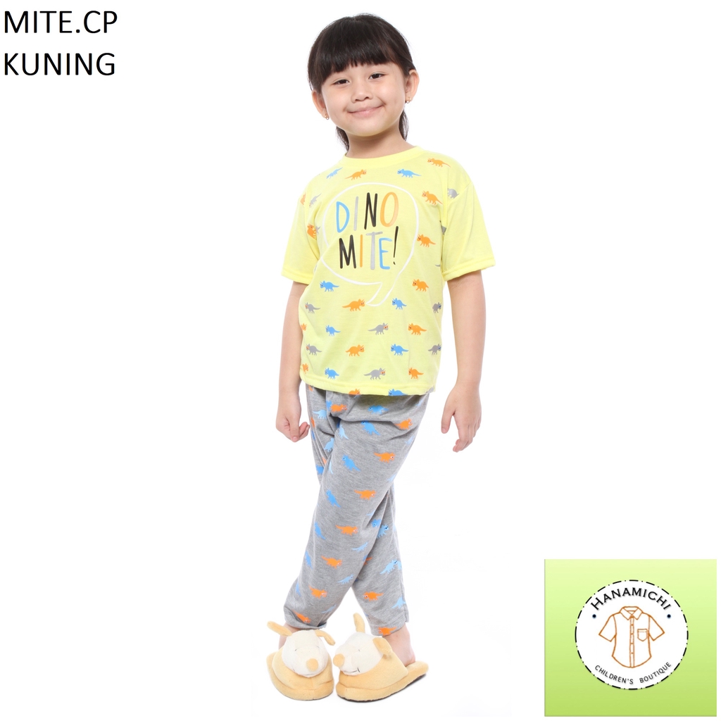 Hanamichi MITE.CP Setelan Baju Tidur Anak Lengan Pendek