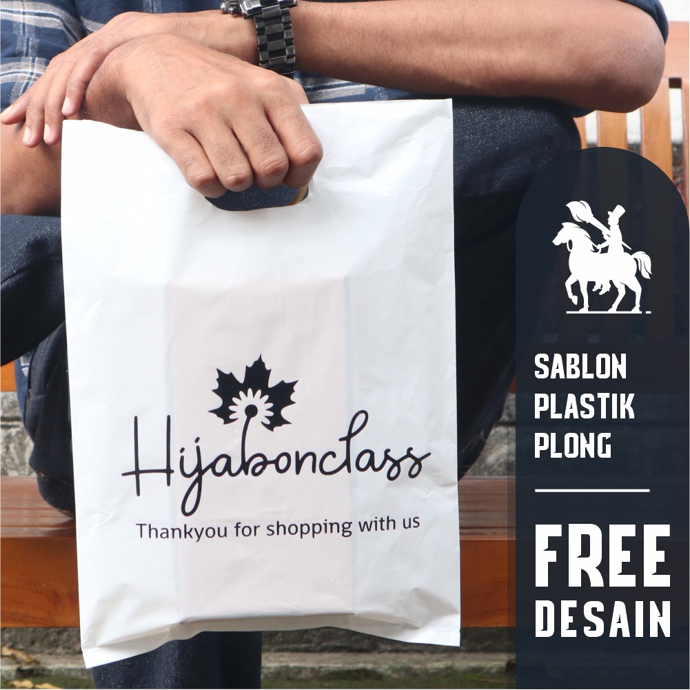 Sablon Plastik Plong | Kemasan Handphone, Makanan, Baju, Hijab, Dll. Free Desain