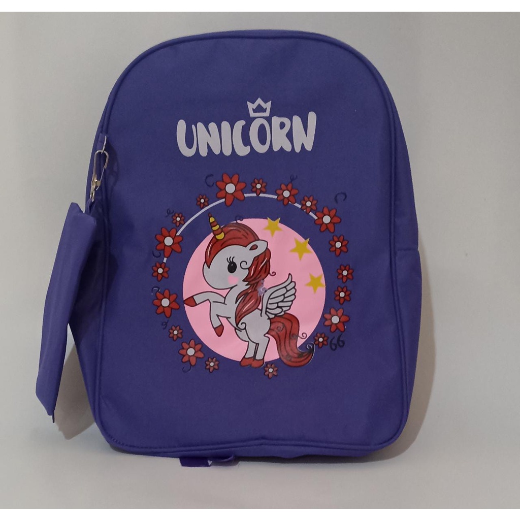 TAS RANGSEL SEKOLAH ANAK TK SD KARAKTER UNICORN/TAS ANAK SEKOLAH PEREMPUAN/TAS ANAK SEKOLAH TK