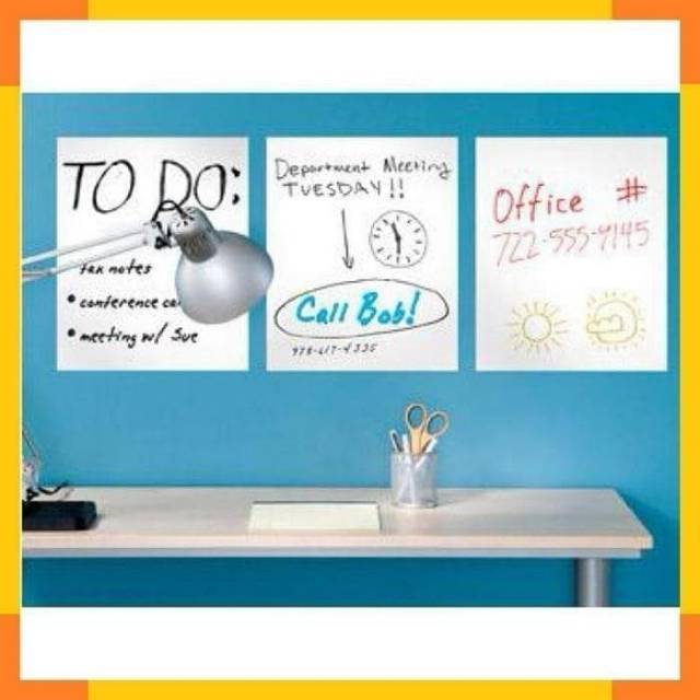 

Wallpaper papan tulis putih whiteboard good quality