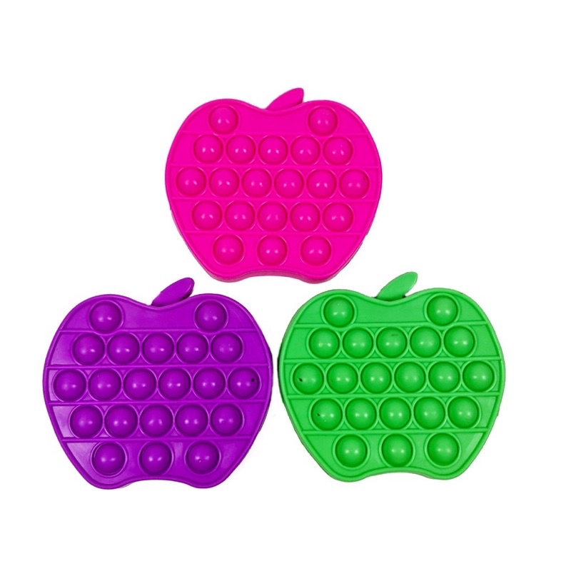 Fidget Fush POP it Mainan Edukasi SNI mainan viral-Mini Apel