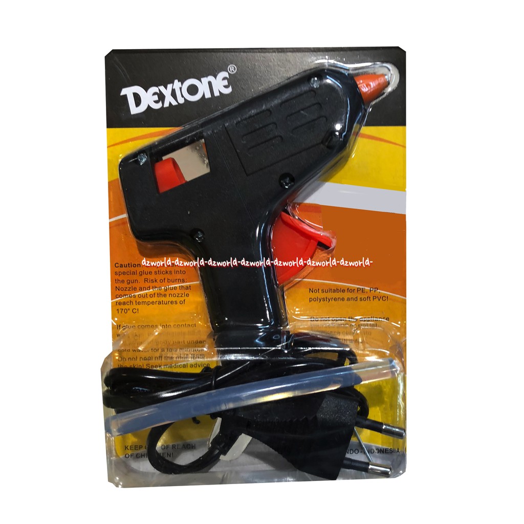 Dextone Hotmelt Glue Gun Dexs Tone Pistol Lem Tembak Cocok Untuk Kertas Plastik Keramik Kayu Kerajinan Tangan Dekstone Lem Bening