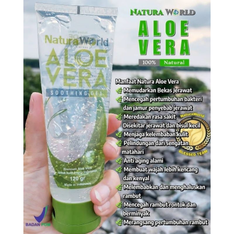 Natura World Aloe Vera SOOTHING GEL PERAWATAN WAJAH AMAN BPOM ASLI✓