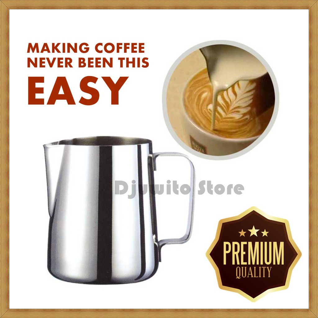 PITCHER KOPI ESPRESSO GELAS ESPRESSO LATTE STAINLESS STEEL PERALATAN KOPI  VIETNAM DRIP ALAT BARISTA