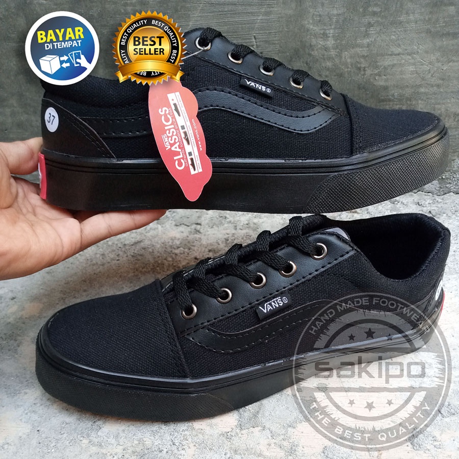 PROMO 8.8 KEMERDEKAAN SALE !! SEPATU SNEAKERS WANITA DAN PRIA REMAJA VANS OLDSKOOL VANS CACING TERMURAH TERLARIS / SEPATU SEKOLAH HITAM BERTALI / SEPATU HANG OUT / SAKIPO