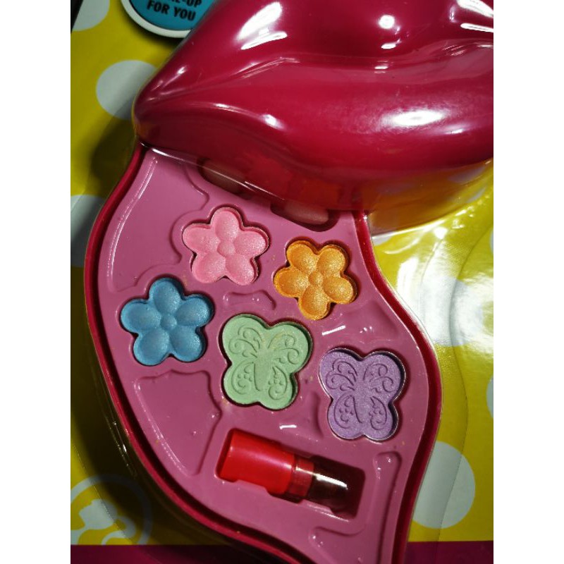 Mainan makeup anak lol butterfly glitter Lipstick make up kit dandan