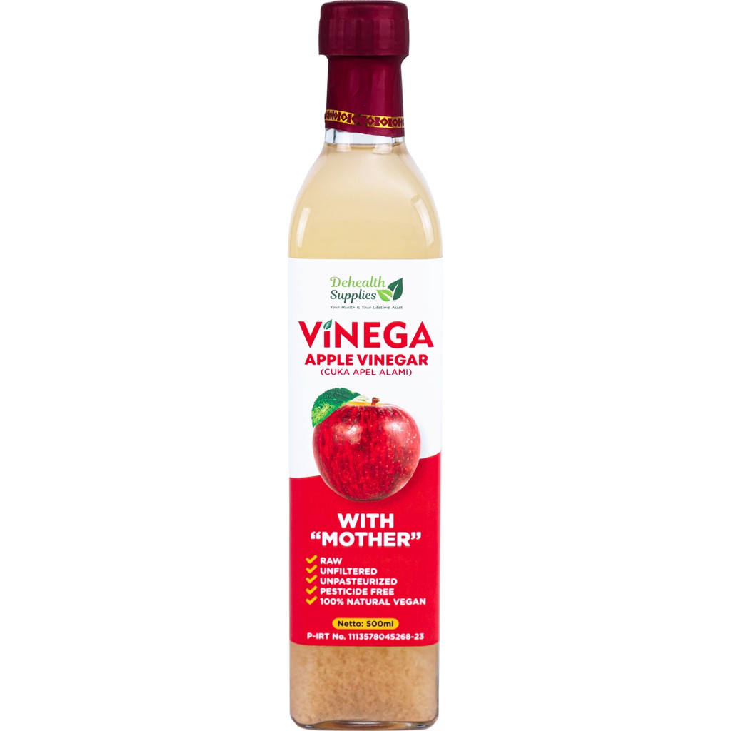 Vinega, Apple Vinegar (cuka apel alami) with the mother 500g