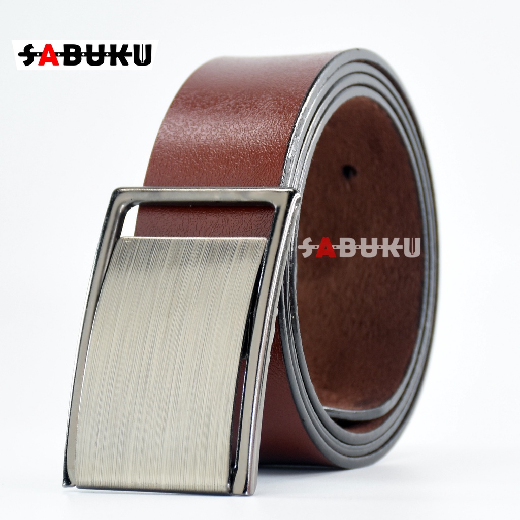 Ikat Pinggang Pria Sabuk Kerja Model Stainless Jepit Otomatis - 002