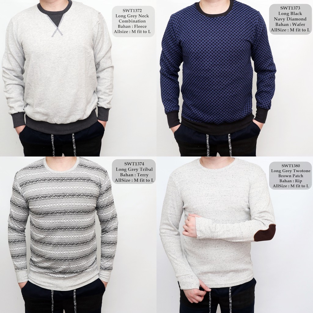 Sweater Fashion Cowok / Sweater Casual Pria / Sweater Distro Terbaru Hits G312