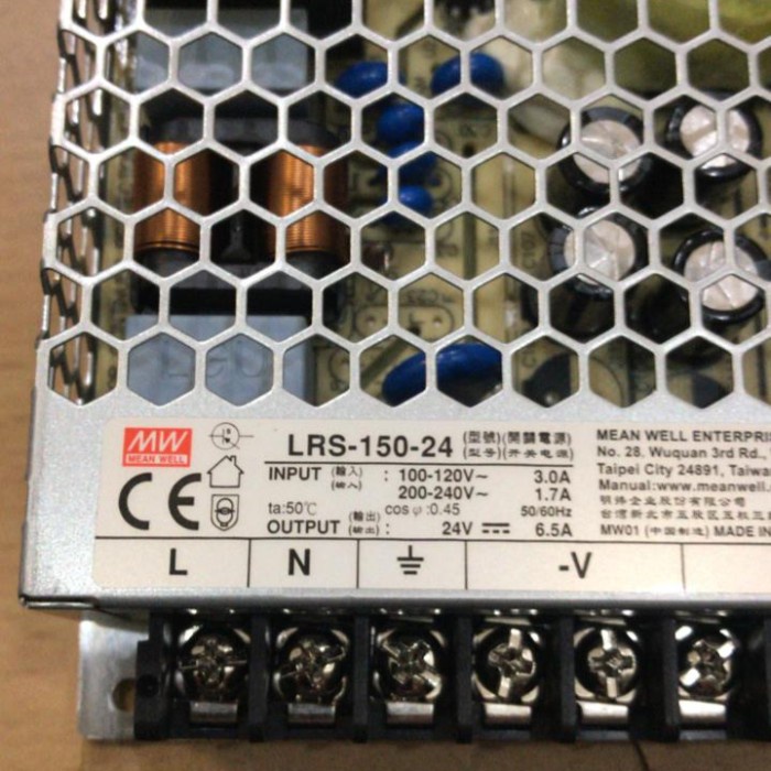Power Supply Meanwell LRS-150-24 / LRS 150 24 / MEAN WELL LRS150-24