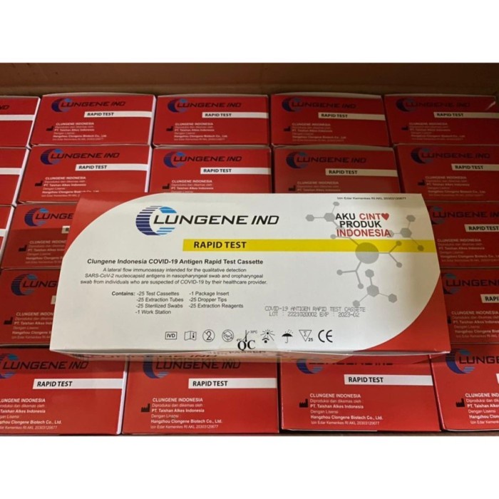 Lungene Clungene Alat Swab Tes Antigen MERAH PUTIH ORI KEMENKES