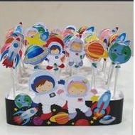 

Astronot Planet Outer space Permen Lolipop Isi 30pc Custom