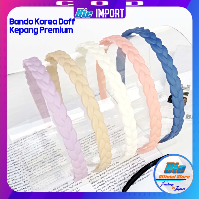 Bando Doff Korea Premium Motif Kepang Impor Best Seller