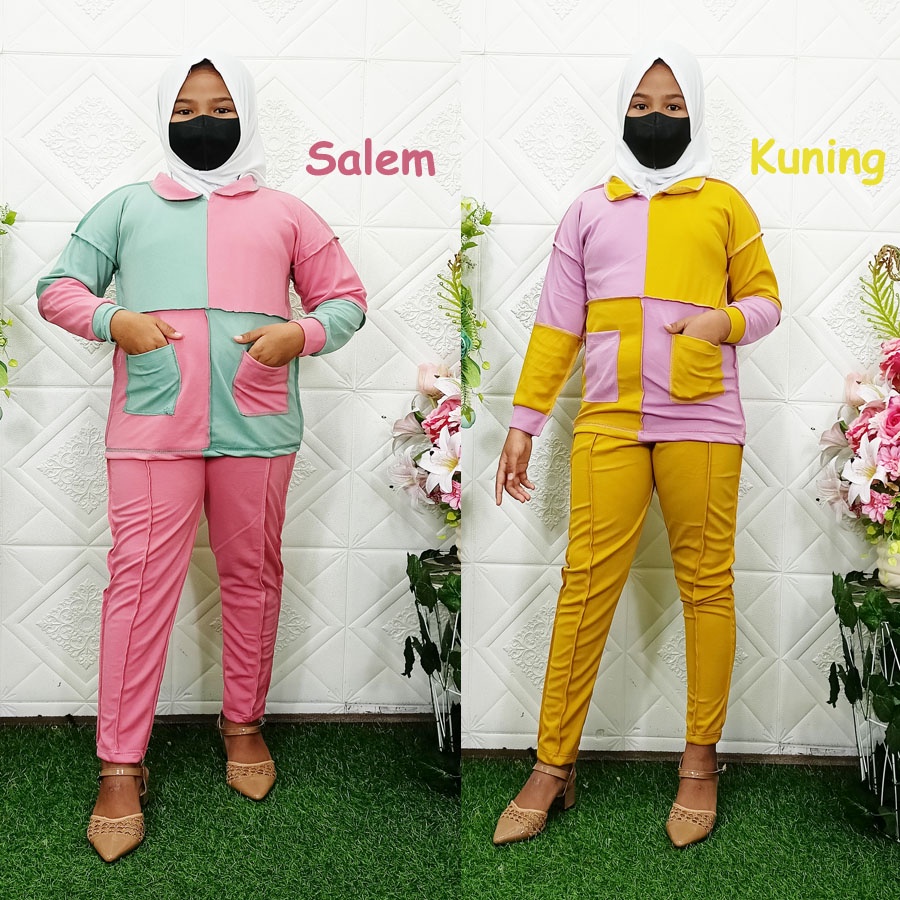 LOVIKA SET ANAK VIRAL TERBALIK BAJU DAN CELANA 6-12Tahun GL FASHION