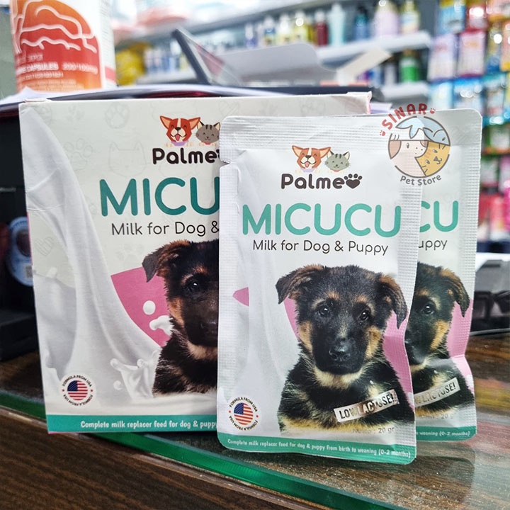 MICUCU DOG 20GR Puppy Milk Replacer Susu Anak Anjing Palmeo Milks for dog &amp; puppy