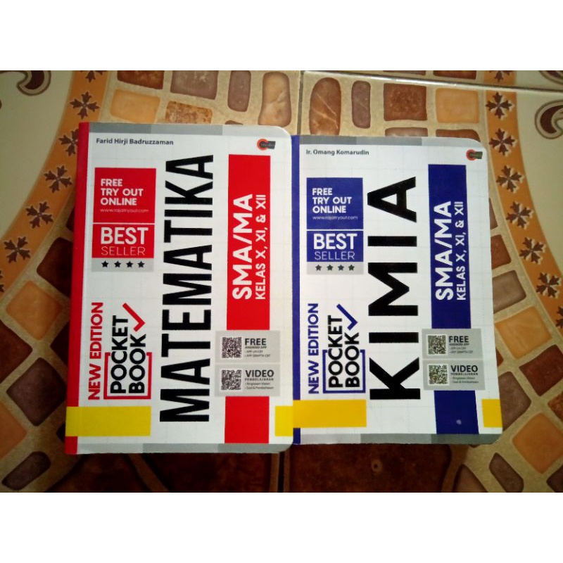 preloved new edition pocket book matematika kimia SMA kelas 10 11 12