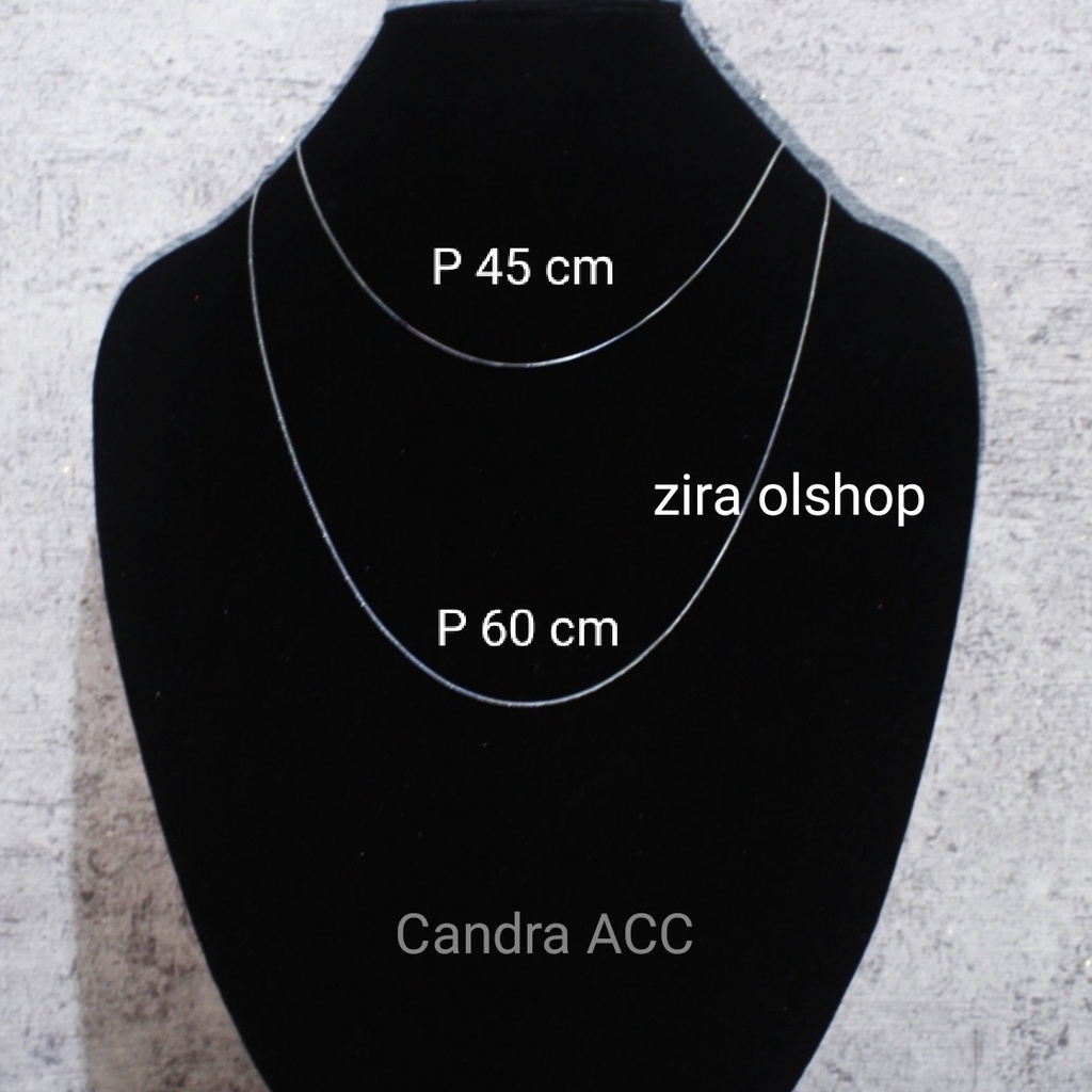 Kalung Titanium PriaWanita Motif Bintang Permata Anti Karat dan Tidak Luntur zira.grosir