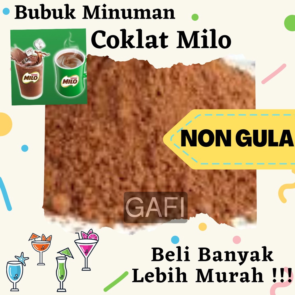 

Bubuk Minuman Rasa Coklat Milo Non Gula 1Kg Minuman Powder Rasa Coklat Milo Non Gula Kiloan Drinking Powder 1 Kg Kekinian Boba Aneka Instan Murah Enak Terbaik Halal Premium Distributor Toko Bukan Javaland