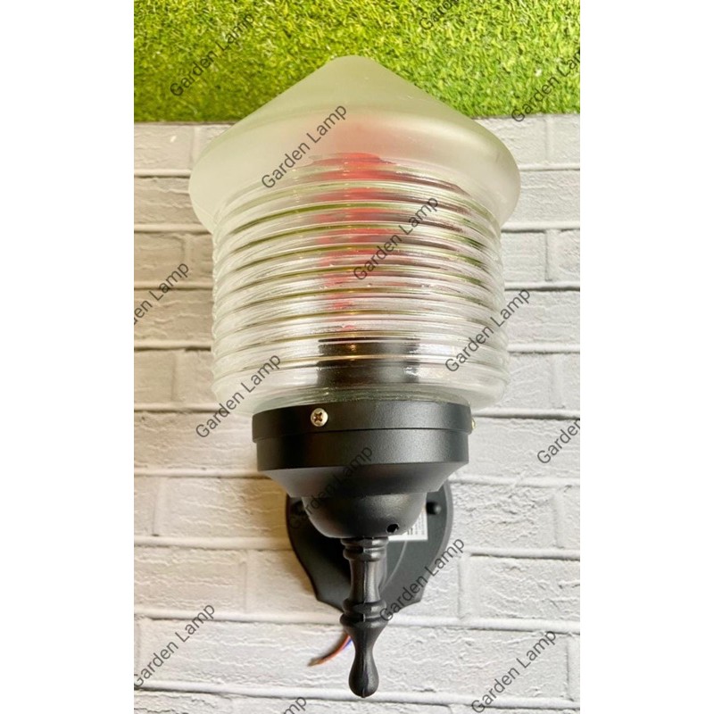 Lampu Dinding Taman - Tembok - Kaca LD069