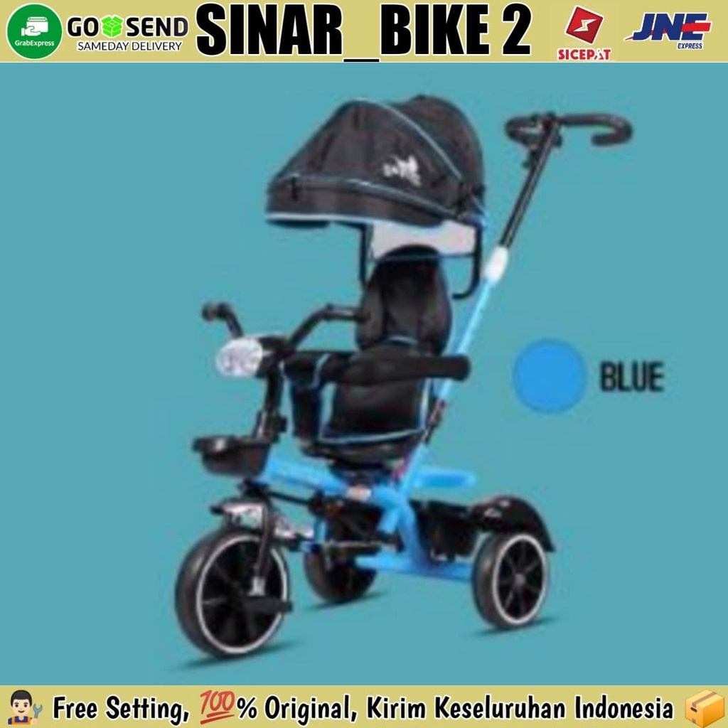 Sepeda Anak Roda Tiga GENIO BABY CARRIAGES New Musik Kursi Bisa Di Putar