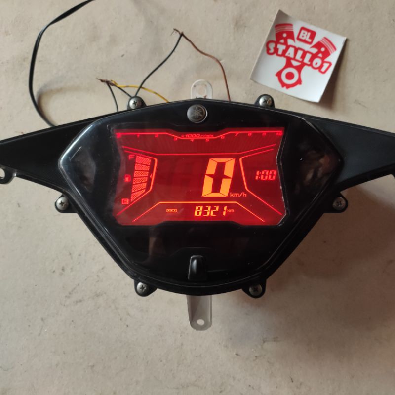 Speedometer SPIDOMETER AEROX 155 TIPE R  (NON ABS, 2017 - 2020 ) Layar Merah . ORIGINAL
