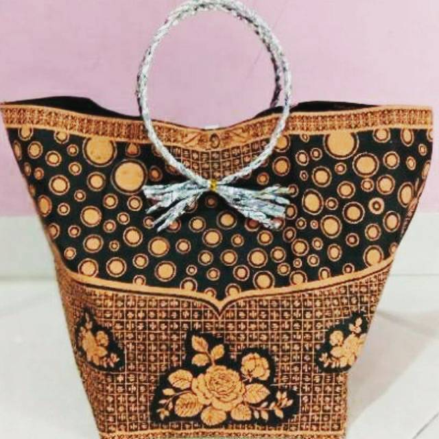 Tas hajatan batik elegan tali bulat spund bond mewah 22