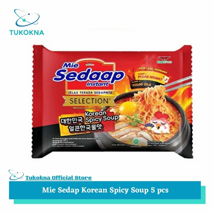 

Mie Sedap Korean Spicy Soup - 5pcs
