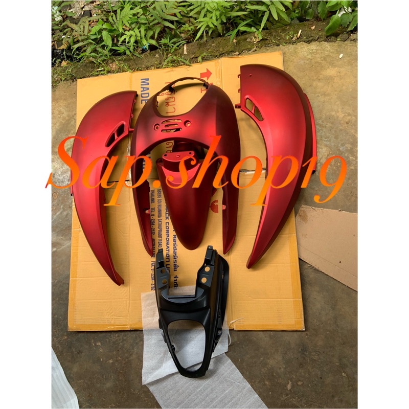 Full set body scoopy karbu lama tahun 2010 2011 2012 Merah doff