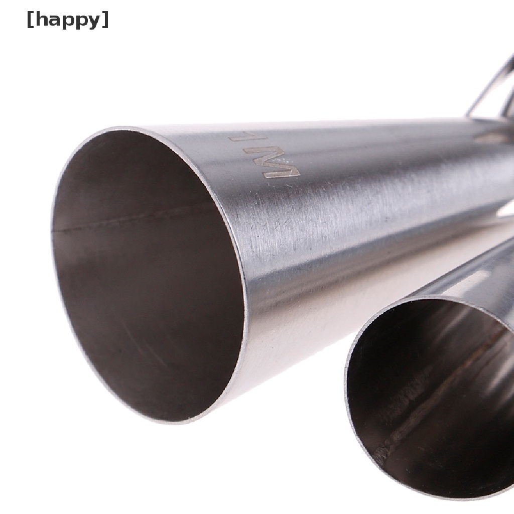 3pcs Spuit Piping Bahan Stainless Steel Gaya Rusia Untuk Dekorasi Pastry