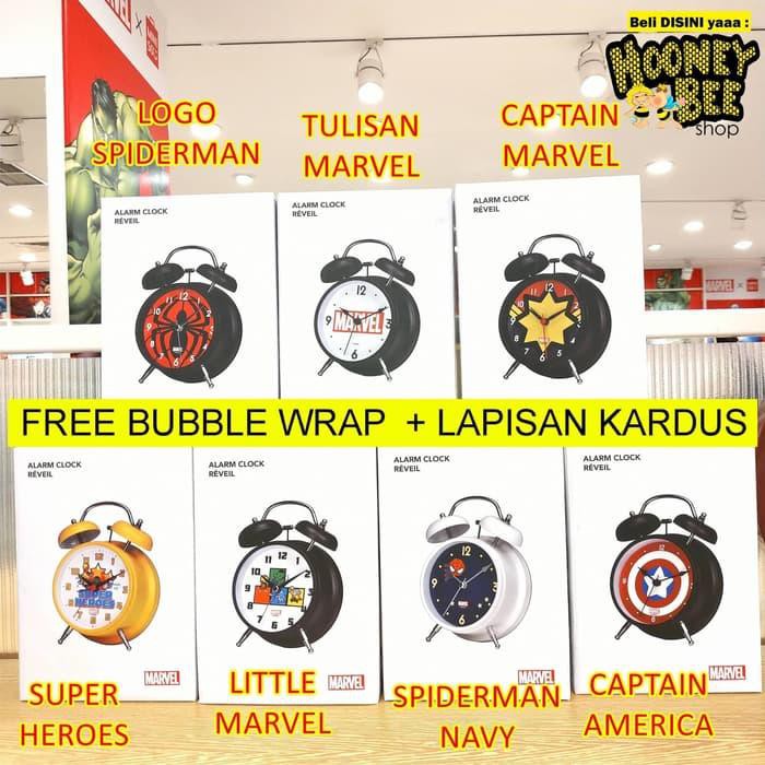 PROMO BESARBESARAN  Miniso - Jam Waker Marvel Jam Weker Alarm Miniso FREE BUBBLE WRAP  FREE ONGKIR
