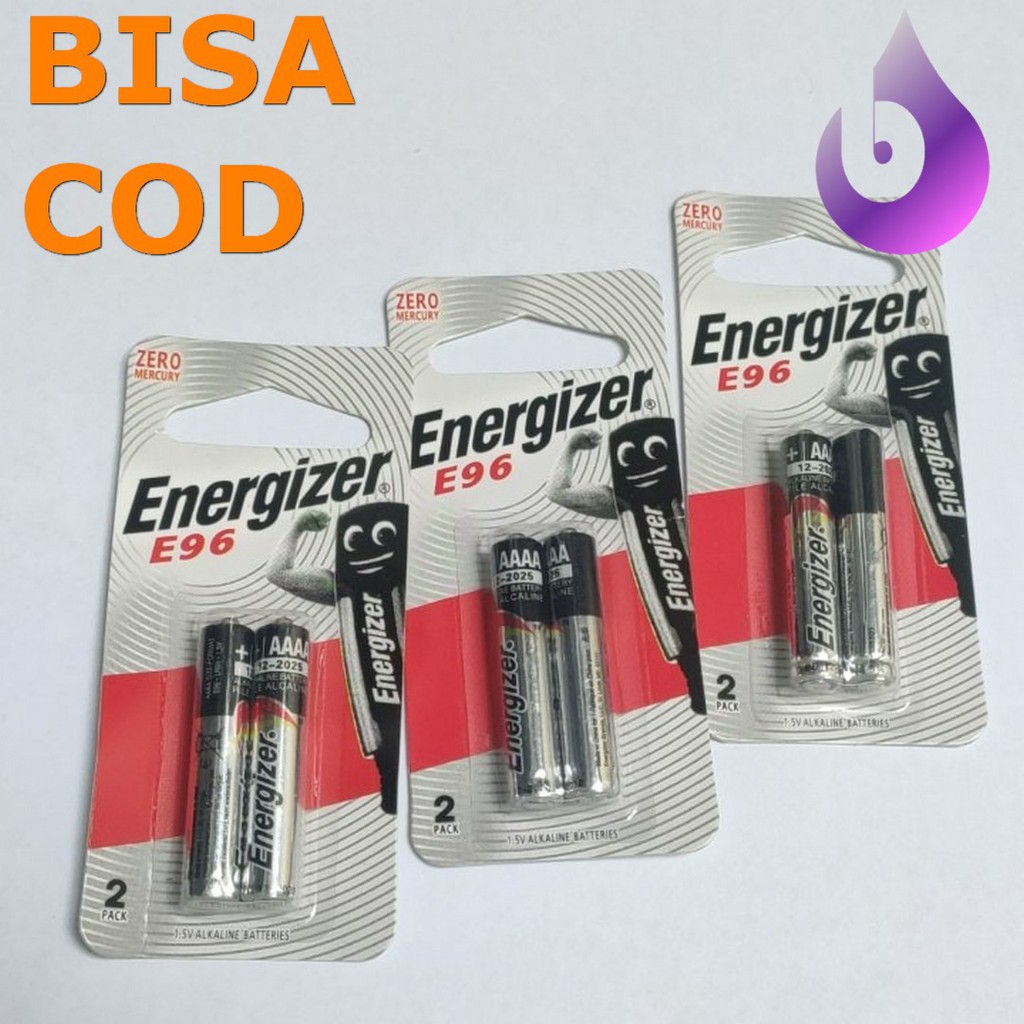 Asli Battery Energizer E96 A4 AAAA isi 2pcs Batrei Baterai A4 Ori Energizer A4