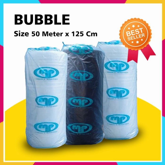 BUBBLE WRAP DEPOK MULIAPACK - PACKING AMAN 50 M x 125 CM - ORIGINAL