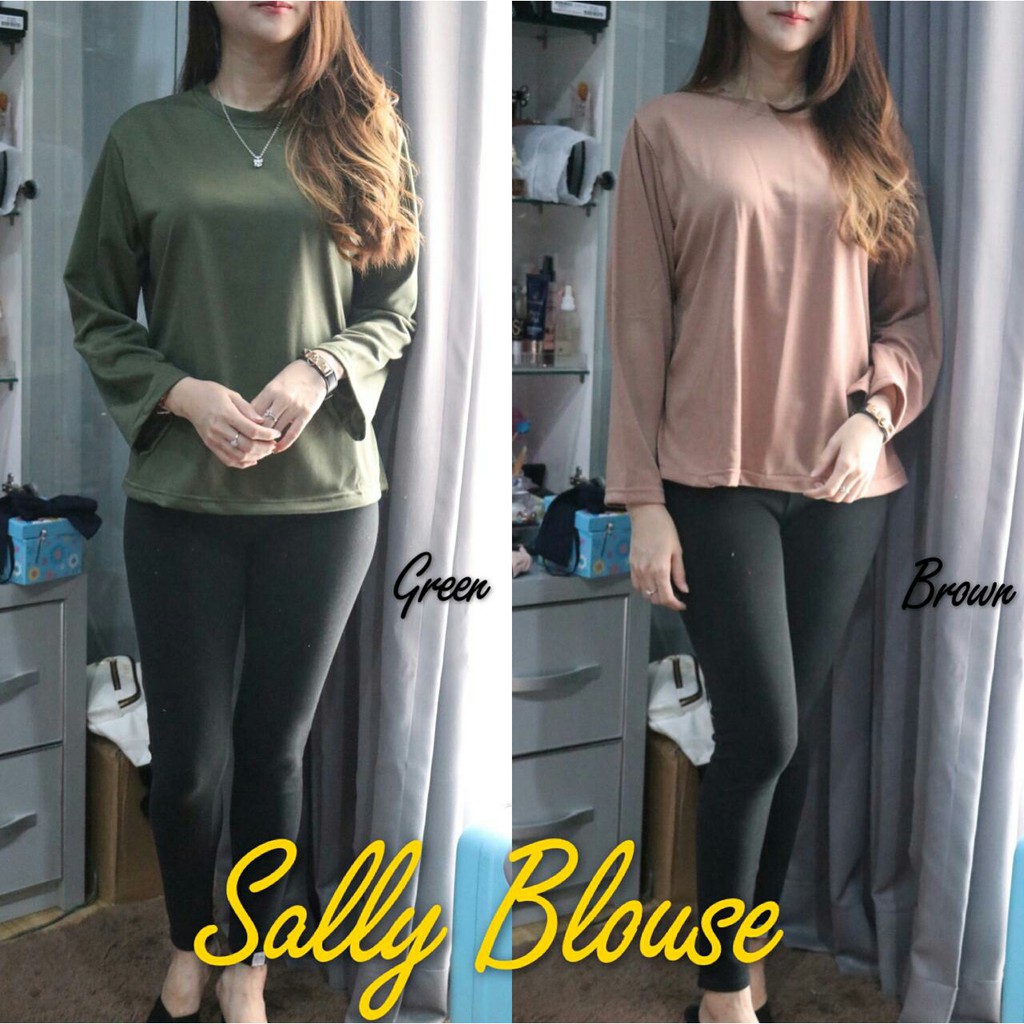 HOPYLOVY - Blouse Wanita bahan Babyterry Sally-5