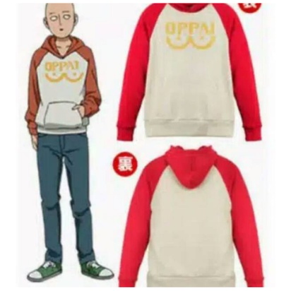 HOODIE JACKET JAKET OPPAI SAITAMA ALL SIZE