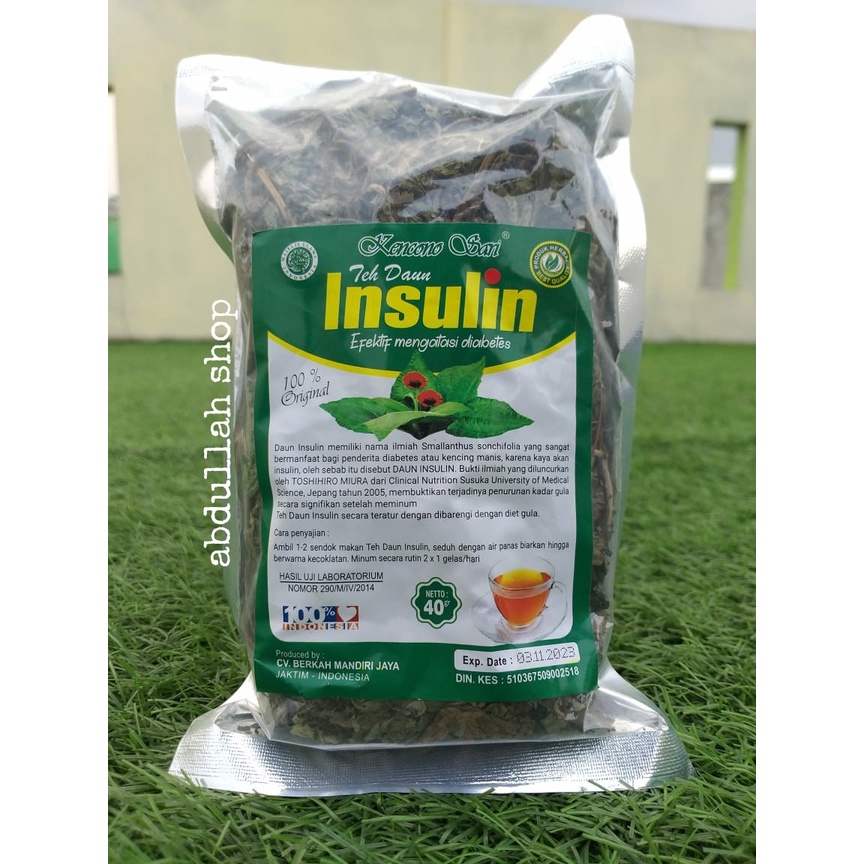 

Teh Daun Insulin Obat Herbal Alami Diabet Diabetes Asli Original CURAH