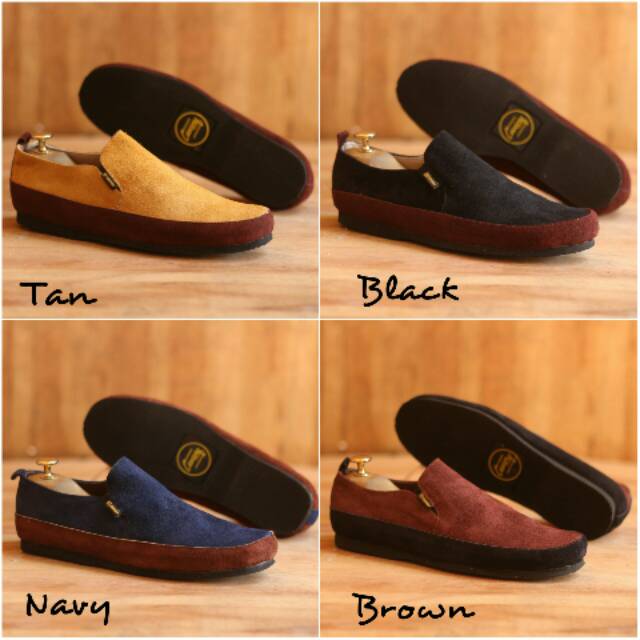Sepatu Slip On Original Cevany Mario Suede