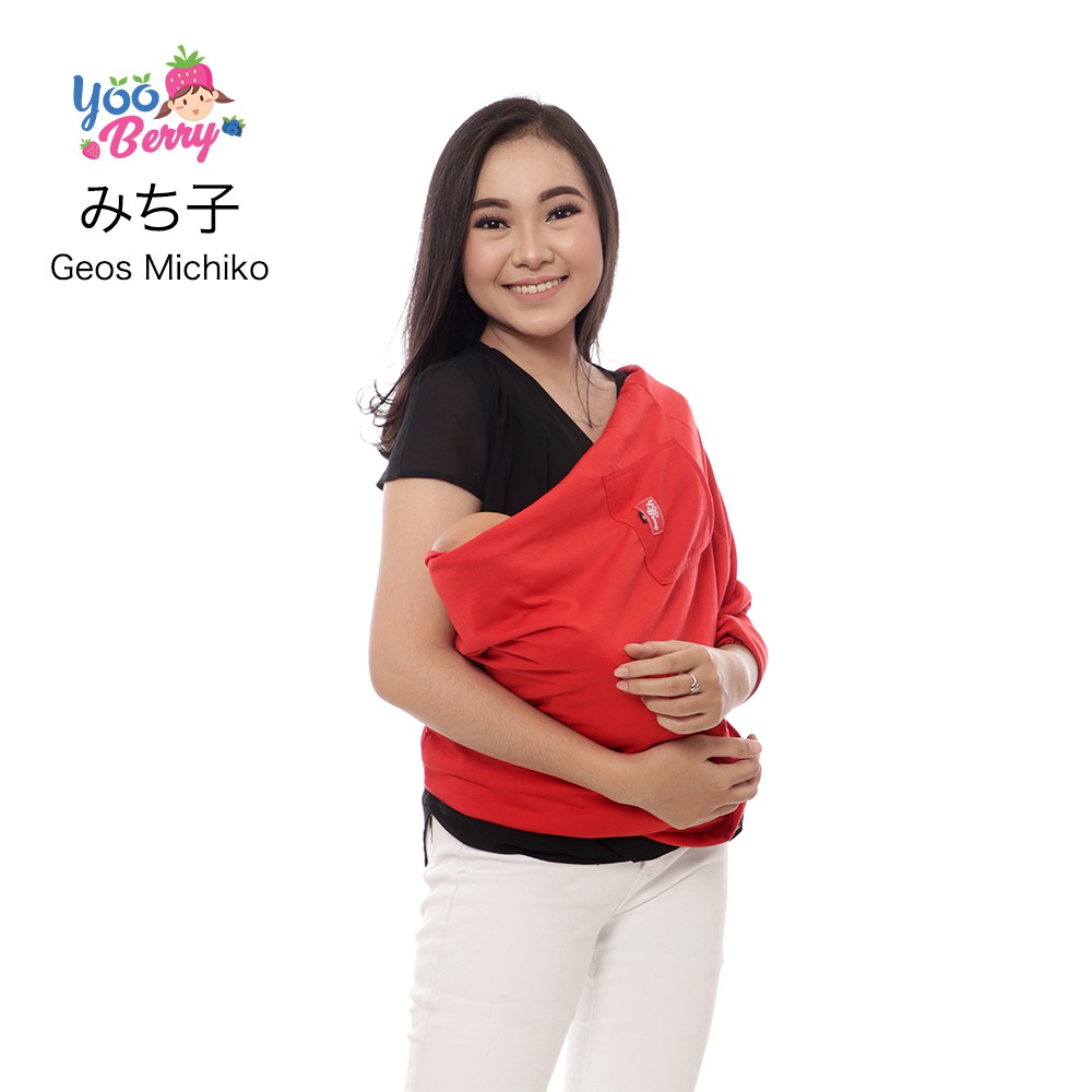 YooBerry Geos Michiko Gendongan Bayi Samping Baby Sling 0-3 Tahun Berry Mart