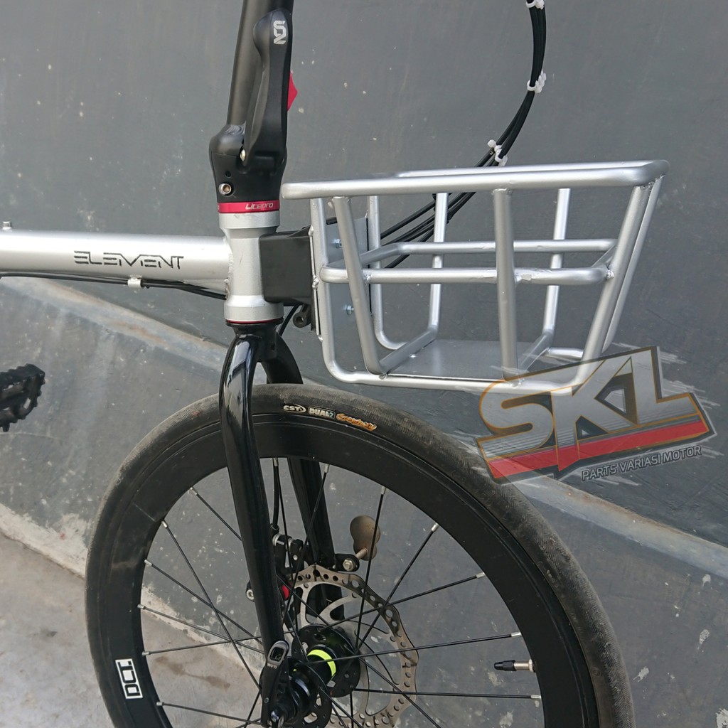 Front Rack Depan Rak Sepeda Keranjang buah sayuran barang model Ring Basket Sepeda Lipat Bracket Front Block