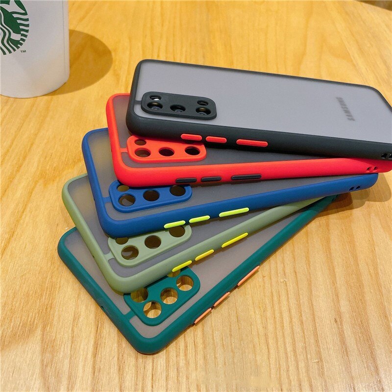 Hard Case Pelindung Lensa Kamera Warna Permen Untuk Samsung Galaxy Note 10 Plus 9 8 S10 S9 S8 Plus