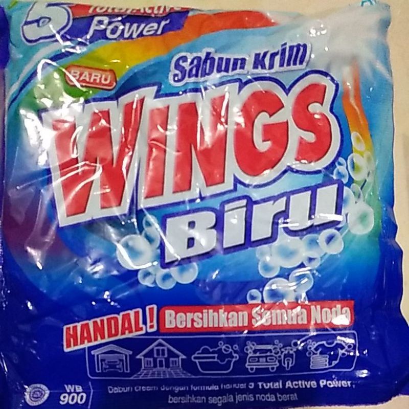 Sabun Krim Wings Biru 900 500 350