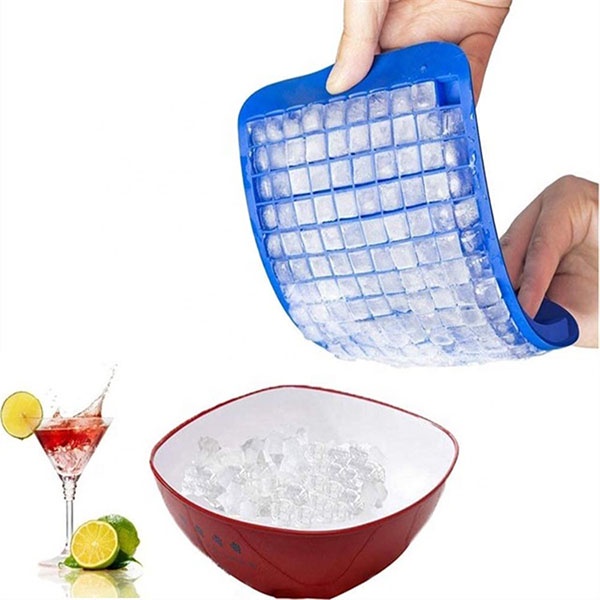 Cetakan Es Batu Silikon 96 160 Ice Cube / Cetakan Serbaguna Kecil Besar Karet Silicone Jelly Pudding Anti Pecah Food Grade Isi Banyak / TS-46