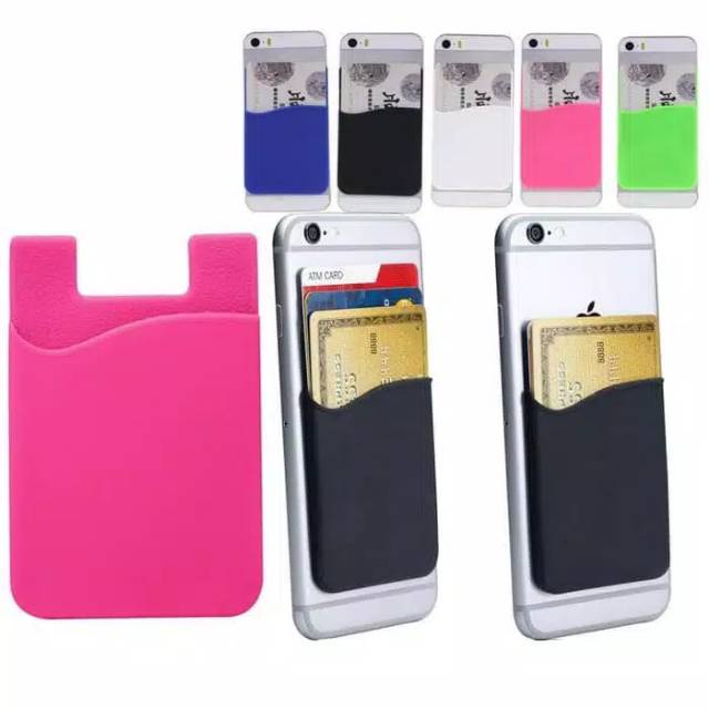 Card Holder Tempat Kartu Sarung Hp Dompet Sticky