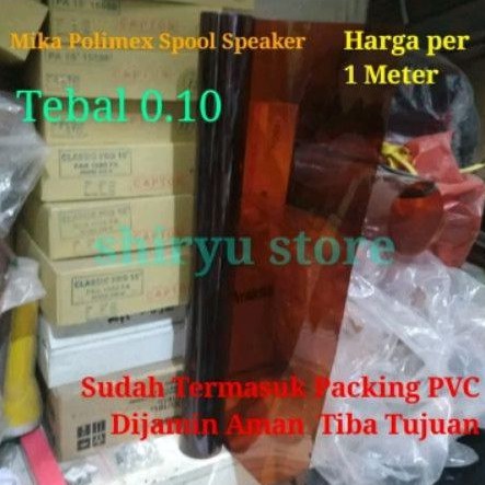 Mika Polimex Capton Spool Tebal 0.10 0,10 Untuk Speaker 6 - 12 Inch